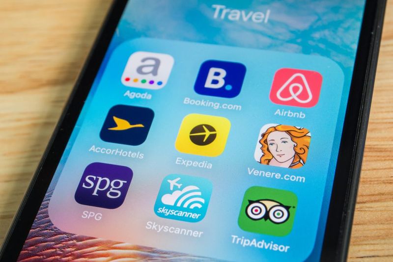 Smartphone with Travel Apps