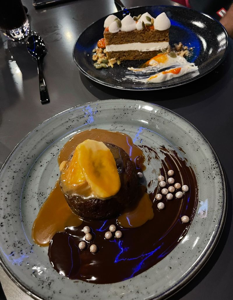 Dessert: Carrot Cake and Blue Moon Cheesecake