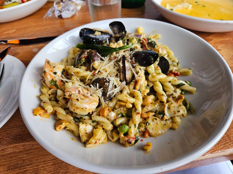 Seafood Pasta With Generous Catch