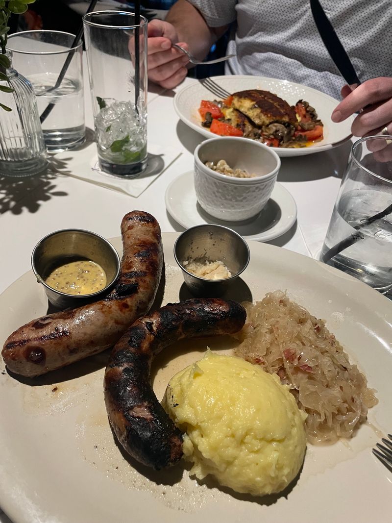 Brats, Kraut, And Mustard Trio