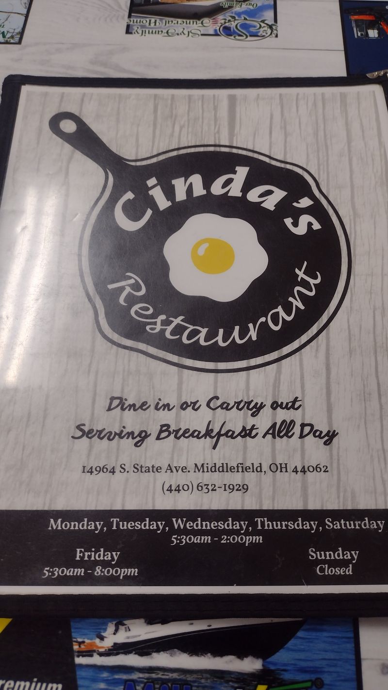 Cinda's Restaurant (Middlefield)