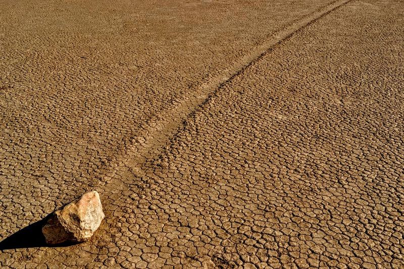 Sailing Stones of Racetrack Playa, California, USA