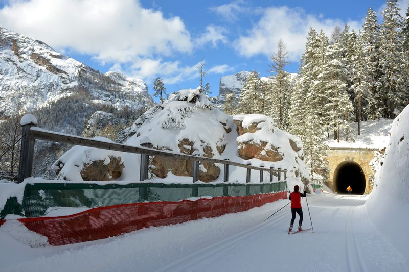 Cross-country ski at Fiames Sport Nordic Center