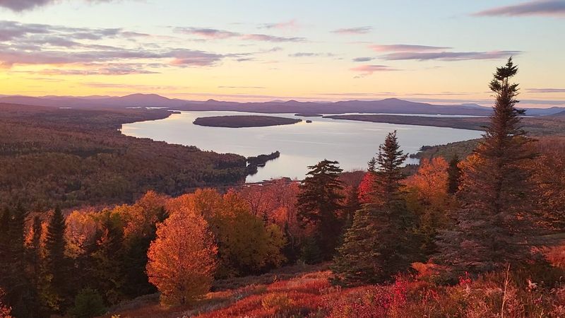 Rangeley - Pull over at Height of Land for the Rangeley Lakes panorama