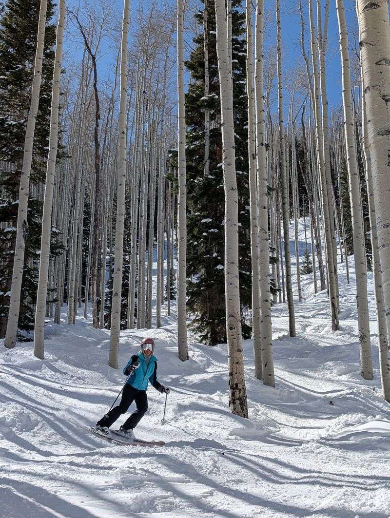 You can still find playful glades and hidden powder stashes