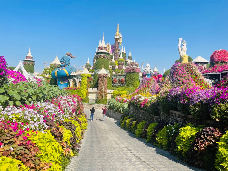 The floral sculptures are the real 'wow' - not just the flowers