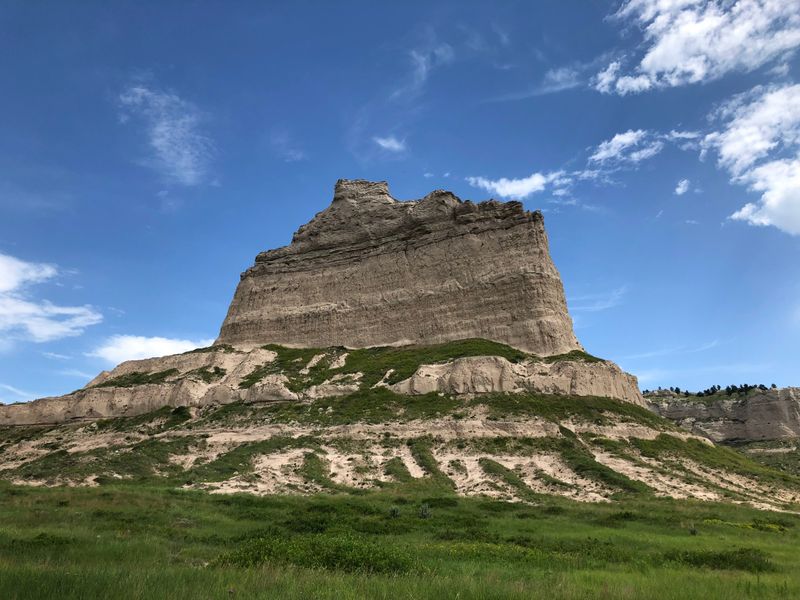 Badlands and Prairie Surround the Bluffs