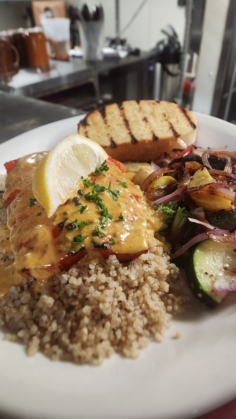 Halibut Caesar With House Croutons