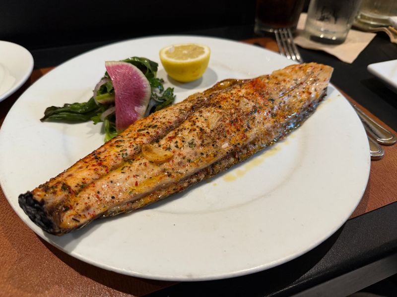 Wood fired Gulf fish