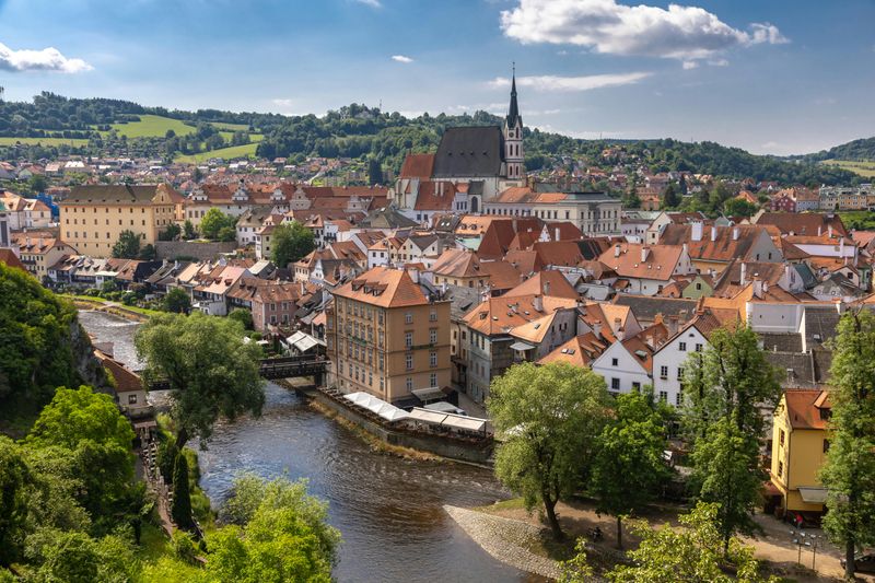 Český Krumlov, Czechia - A medieval town wrapped inside a river bend