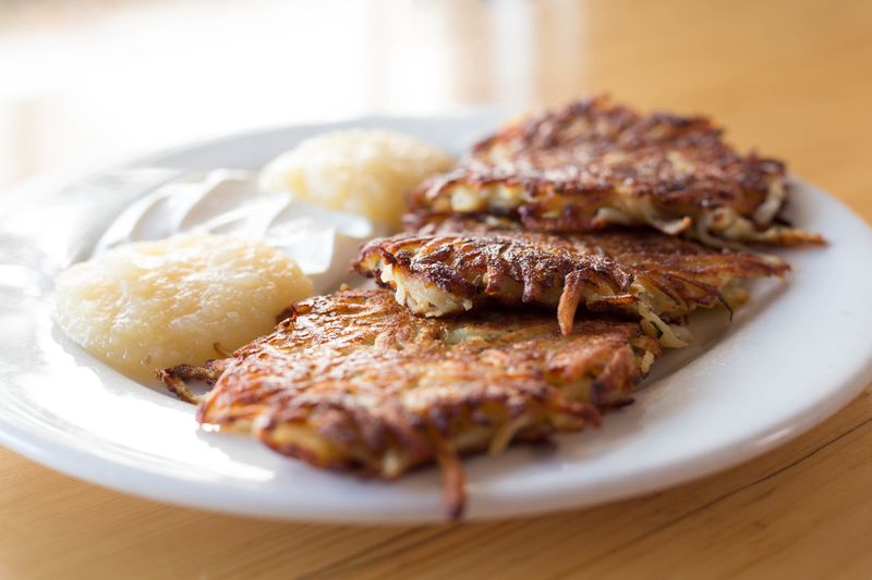 Potato Pancakes With Applesauce