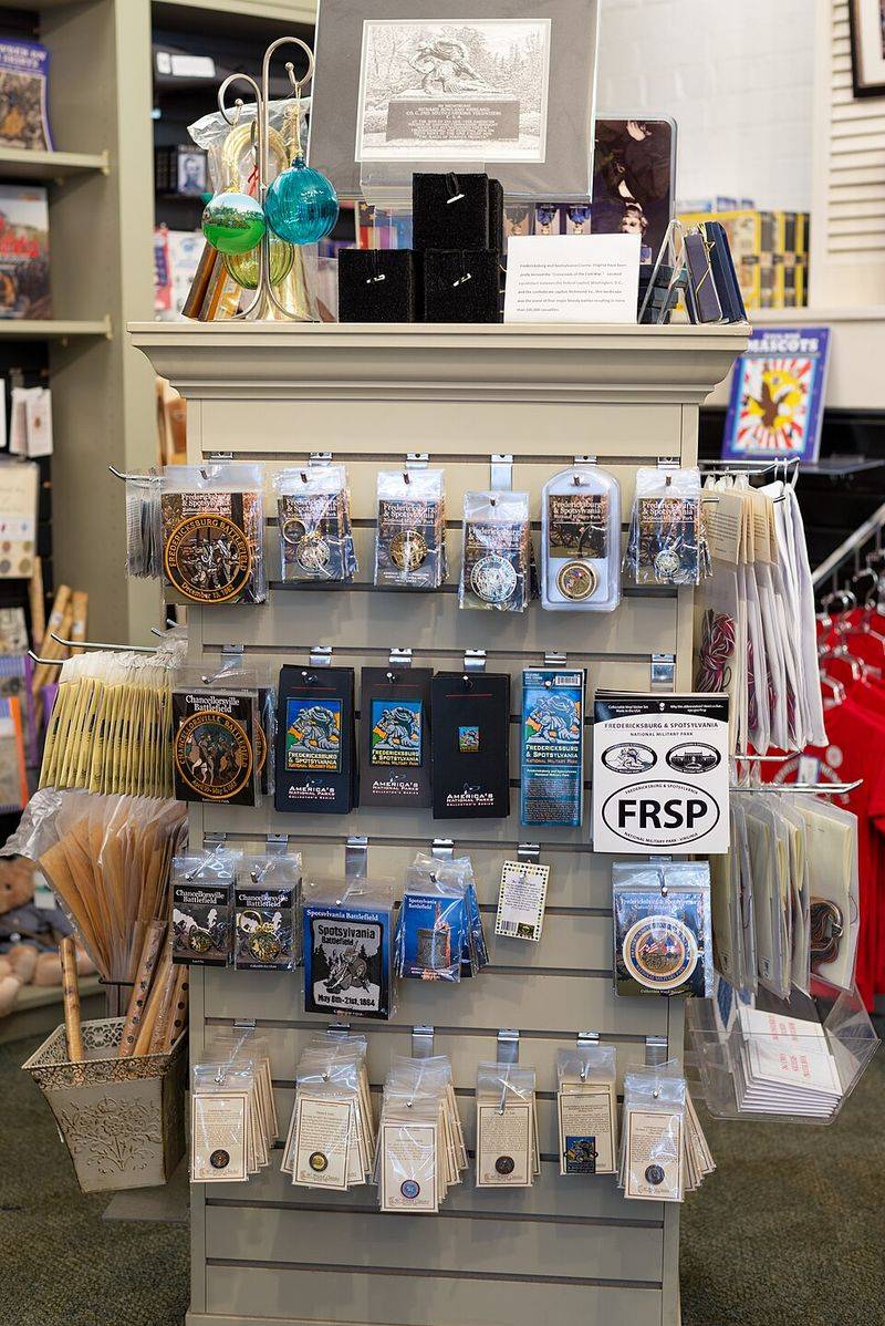 The postcard and trinket gift shop