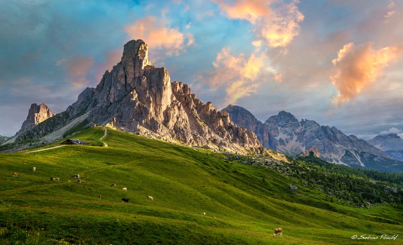 Go to Passo Giau for classic Dolomites postcard views