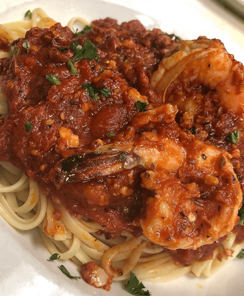 Seafood Over Linguine, Rhode Island Style