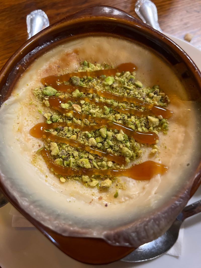 Sweet Finish: Pistachio Baklava And Turkish Pudding