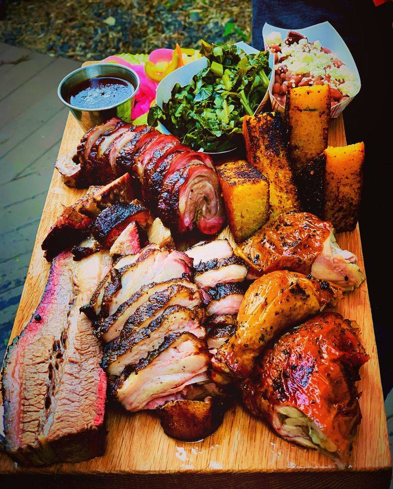 Smoked Chicken Half With Salsa Verde