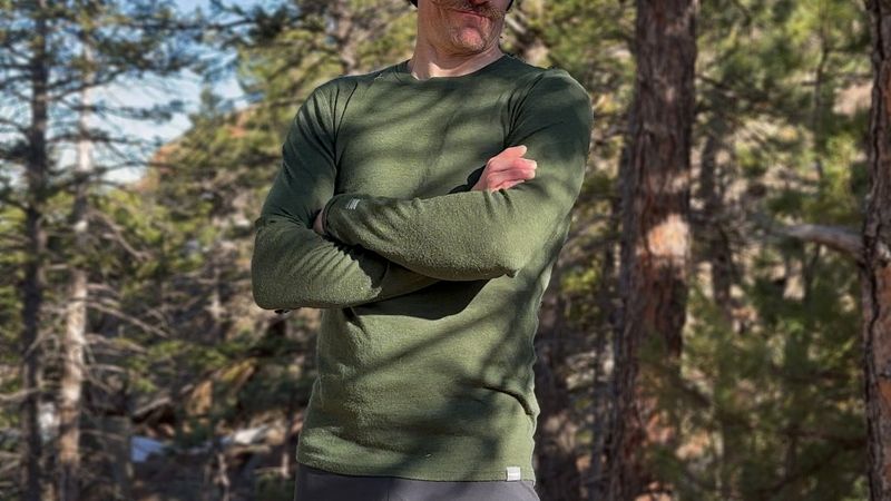 MERIWOOL Men’s Merino Wool Base Layer Crew