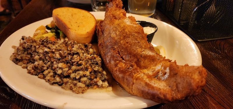 Crispy Halibut Fish and Chips