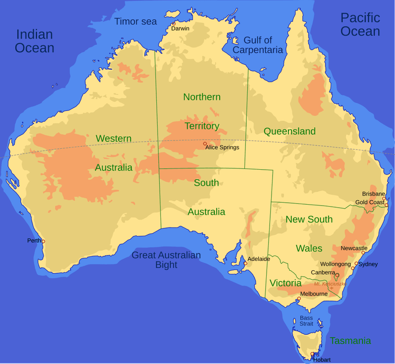 It runs across Australia's Northern Territory and into South Australia