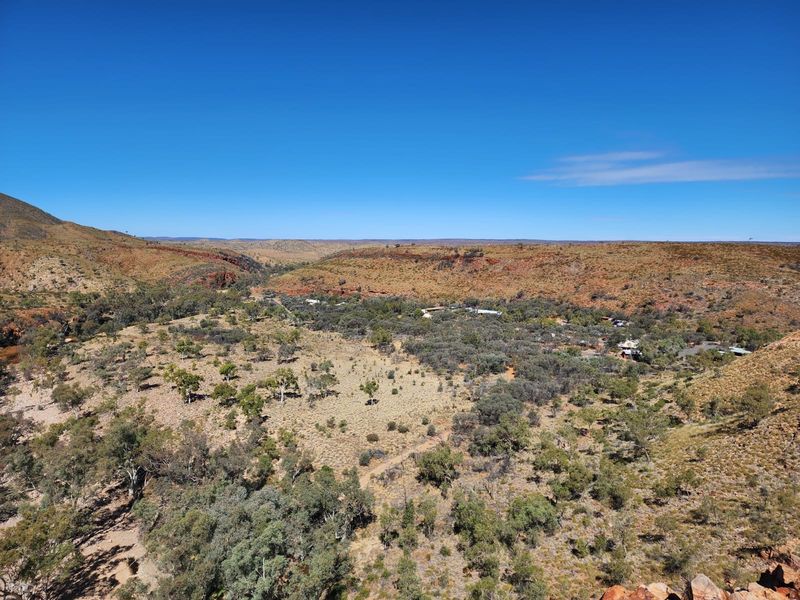 It begins in the MacDonnell Ranges