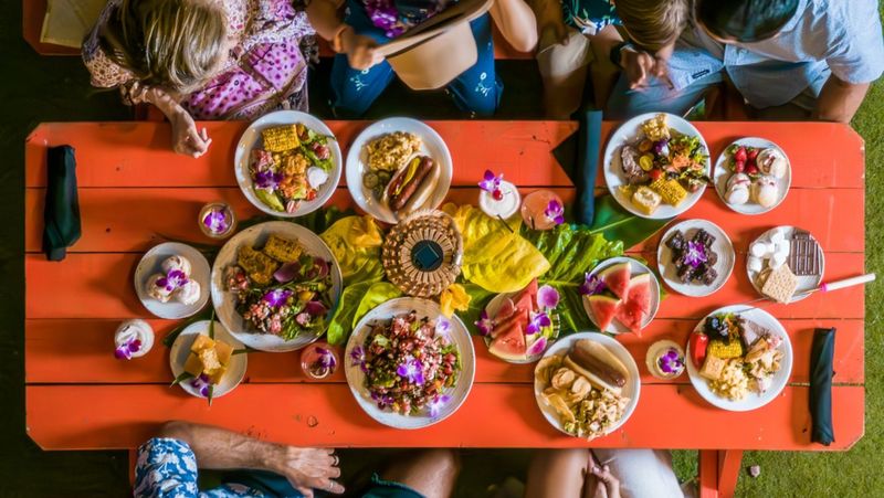 Sunset Cookout Buffet — Maui Oceanfront BBQ — Maui