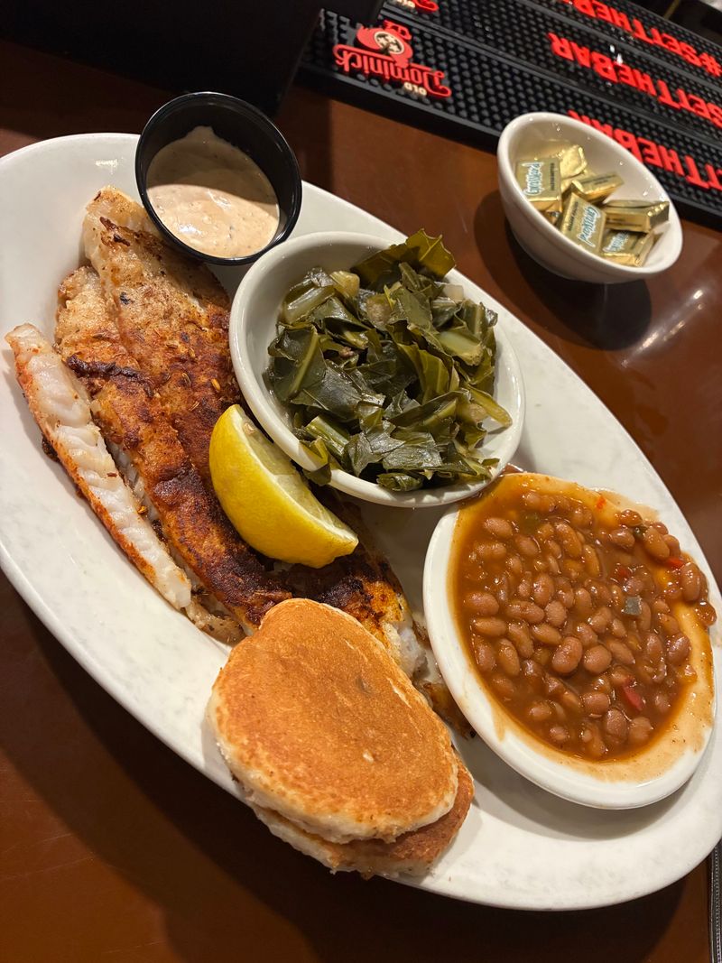 Butterflied Trout With Southern Sides