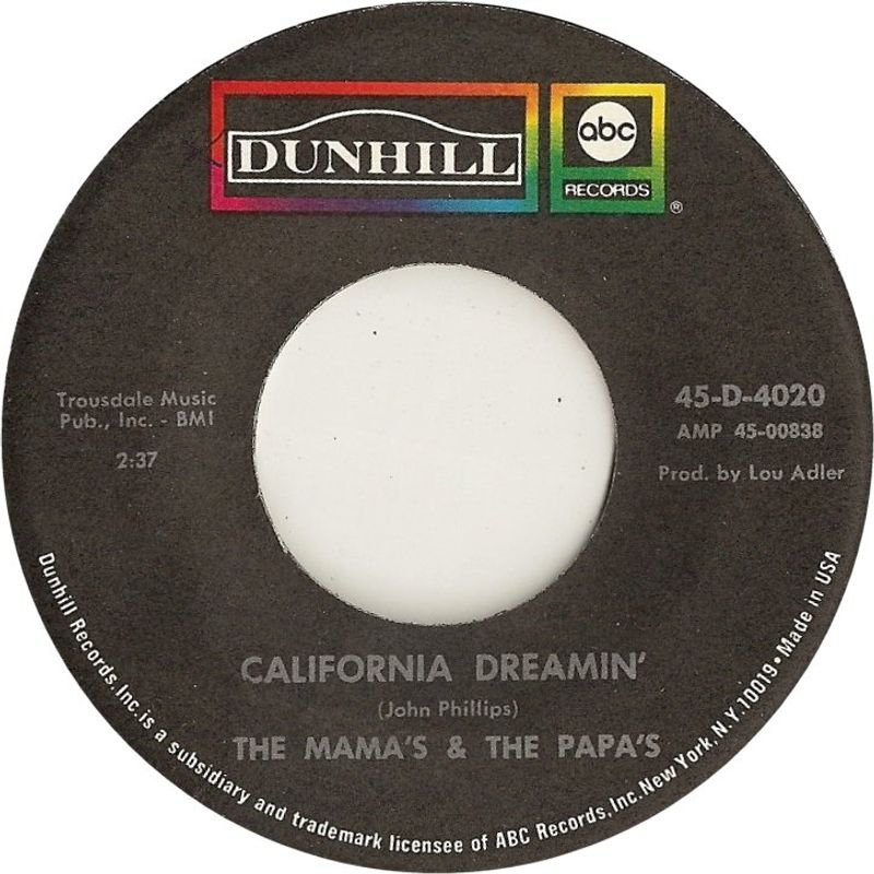 California Dreamin' by The Mamas and the Papas