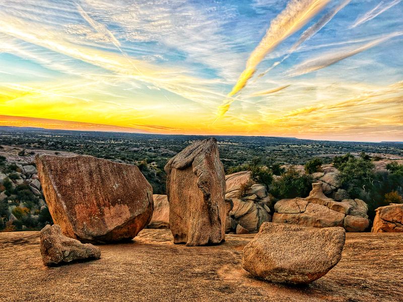 Sunrise at Enchanted Rock State Natural Area