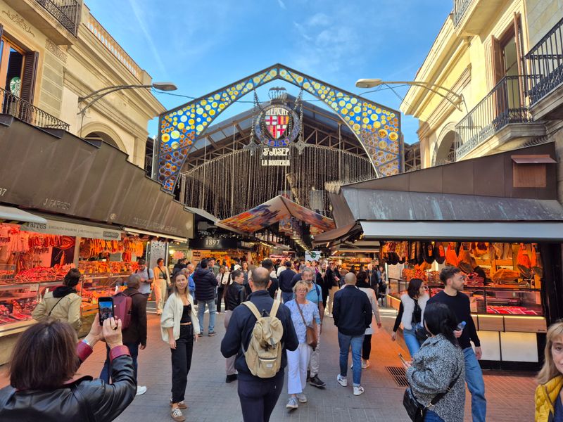 Barcelona, Spain — Markets and Mediterranean Plates