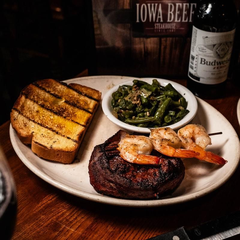 Signature steaks sizzling