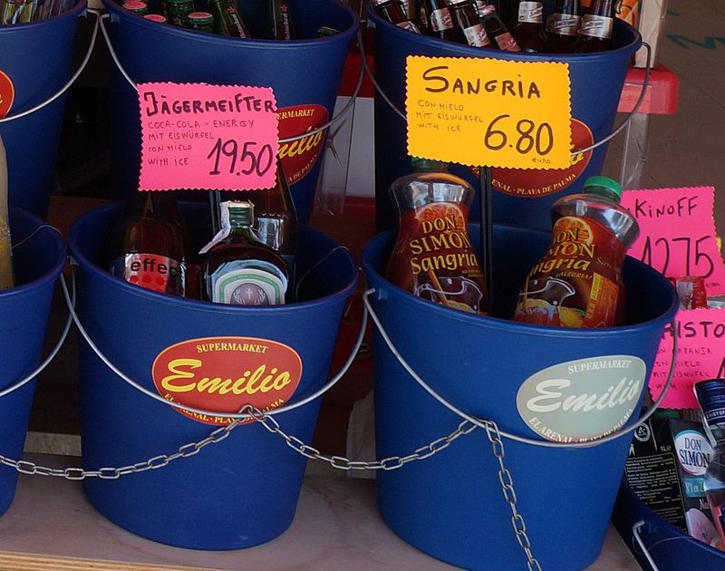 Sangria in a Plastic Bucket (Spain)