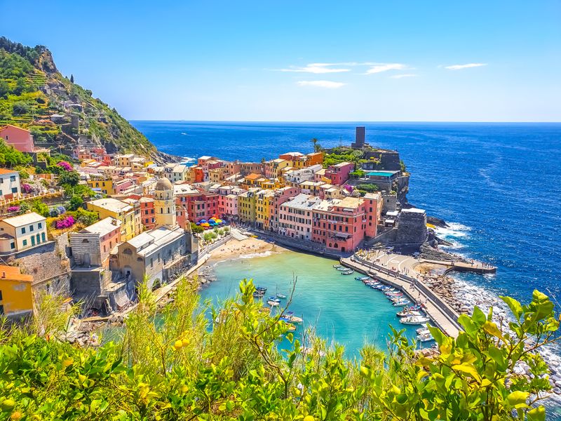 Vernazza, Italy - Cinque Terre's storybook natural harbor