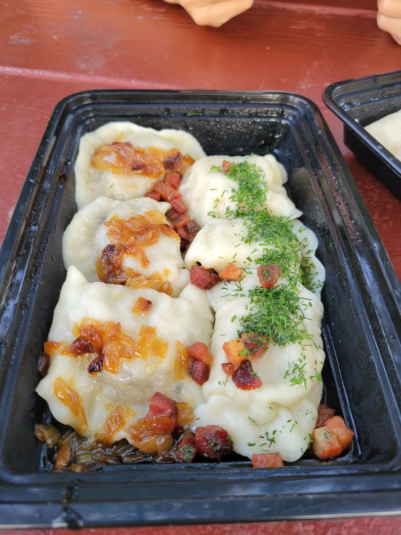 Sauerkraut and Mushroom Pierogi