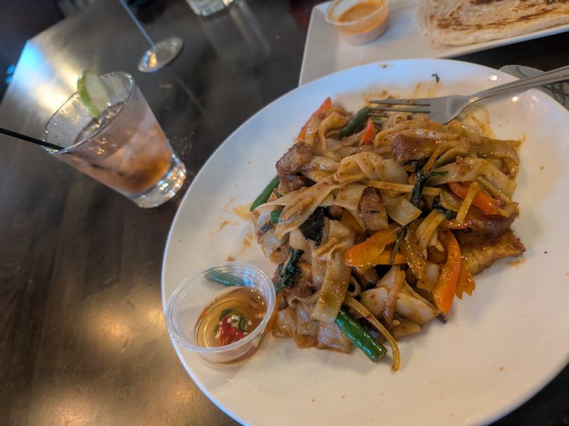 Pad See Ew With Crispy Pork