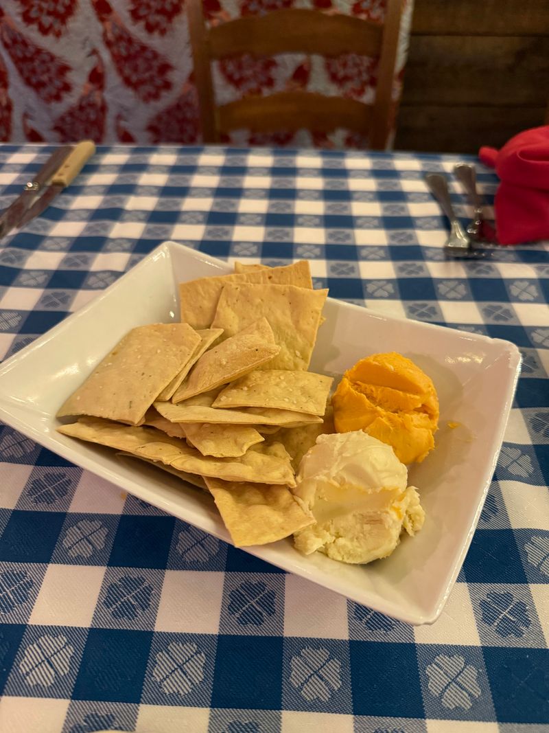 Complimentary Cheese, Crackers, and Relish Tray