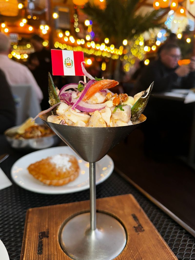 Ceviche Clasico at Sunset