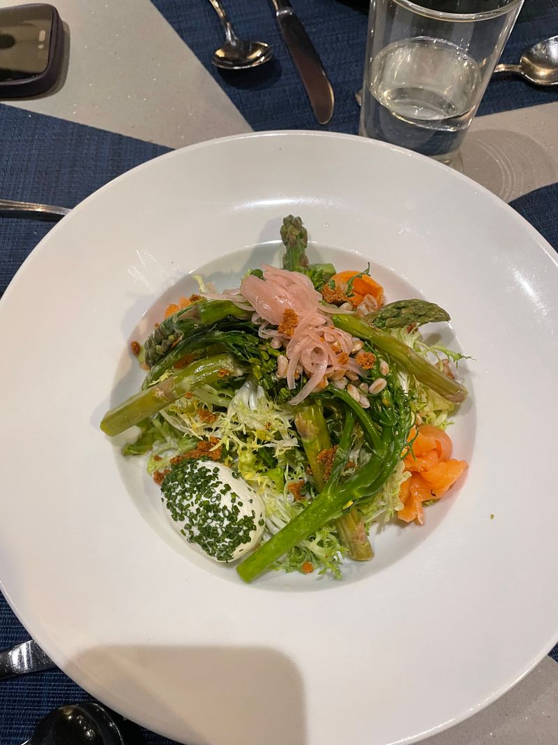 Seared Salmon Over Lemon Risotto