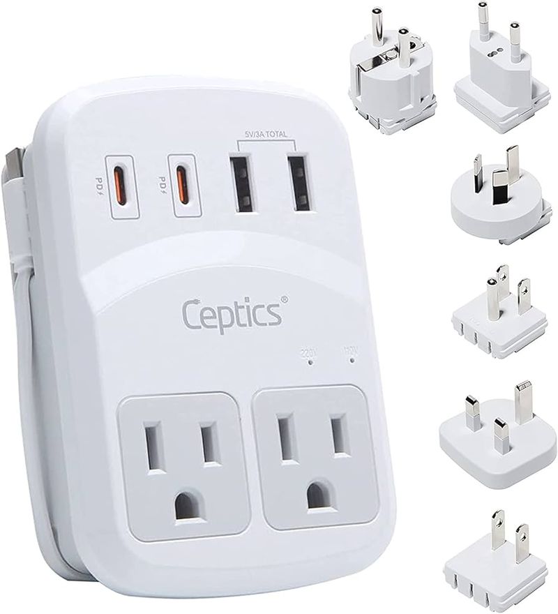 Ceptics World-Way Travel Adapter Kit (SWadAPt system)