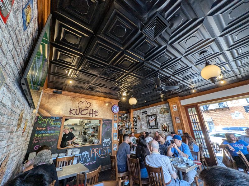 Brick walled sports friendly vibe