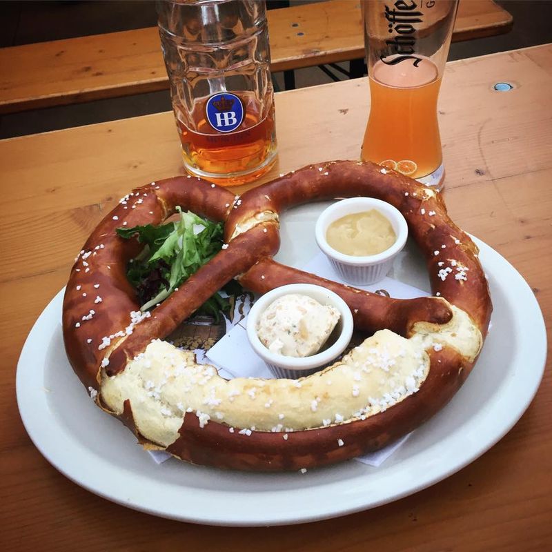 Giant Pretzel And Beer Cheese