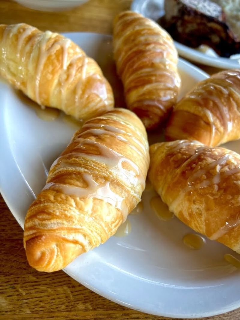 Warm Croissants With Honey Butter