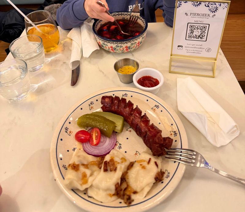 Dessert: Apple Pierogi with Caramel