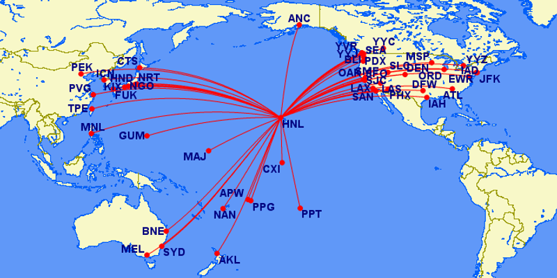 The Biggest Myth-Buster: Some Routes Must Cross the Pacific