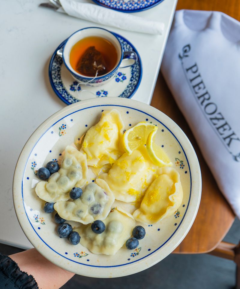 Blueberry Sweet Pierogi