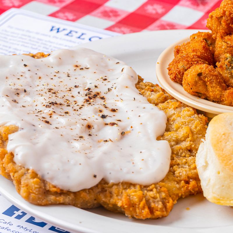 Chicken Fried Steak with Cream Gravy