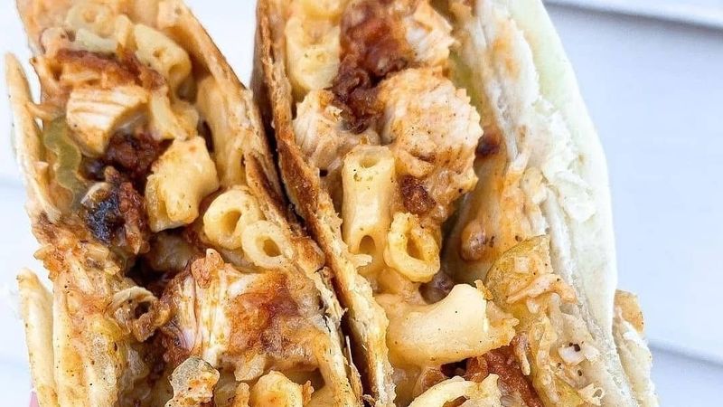 Crunchwrap with Pimento Mac