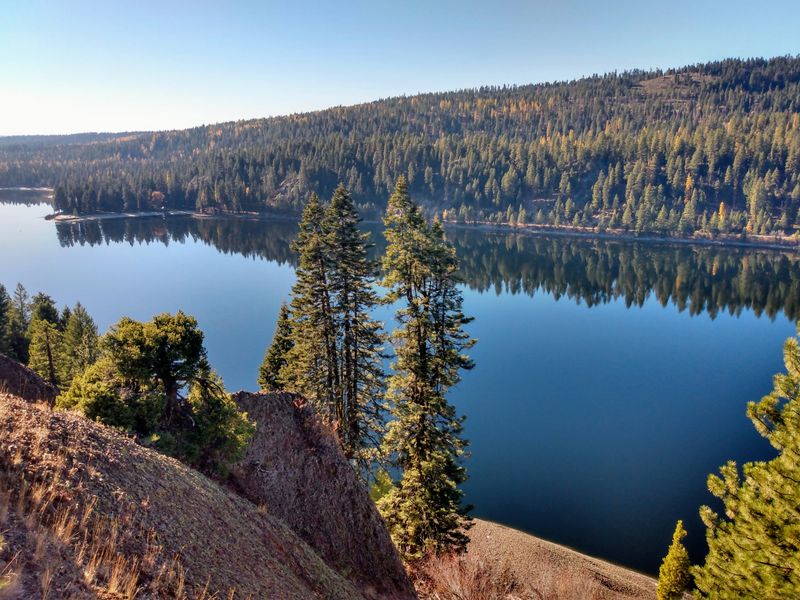 Payette Lake’s Glassy Morning Mirror
