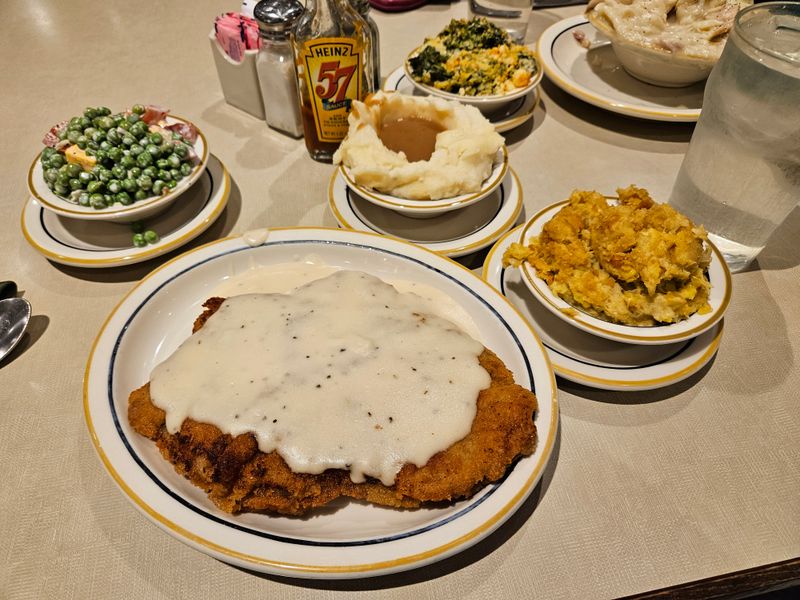 Chicken Fried Steak With White Cream Gravy
