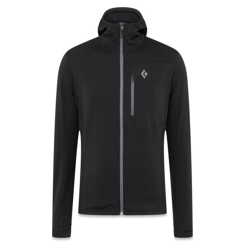 Black Diamond Coefficient Fleece Hoody — Sporty Travel Layer