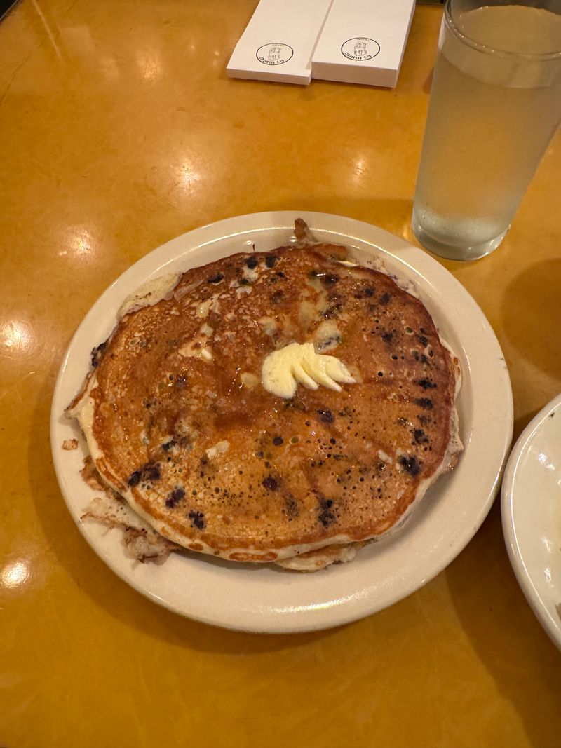 Signature blueberry pancakes